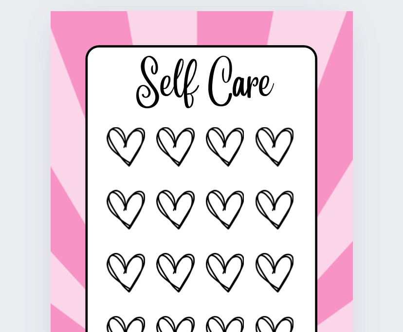 Self Care Tracker, Cash Stuffing, Budgeting