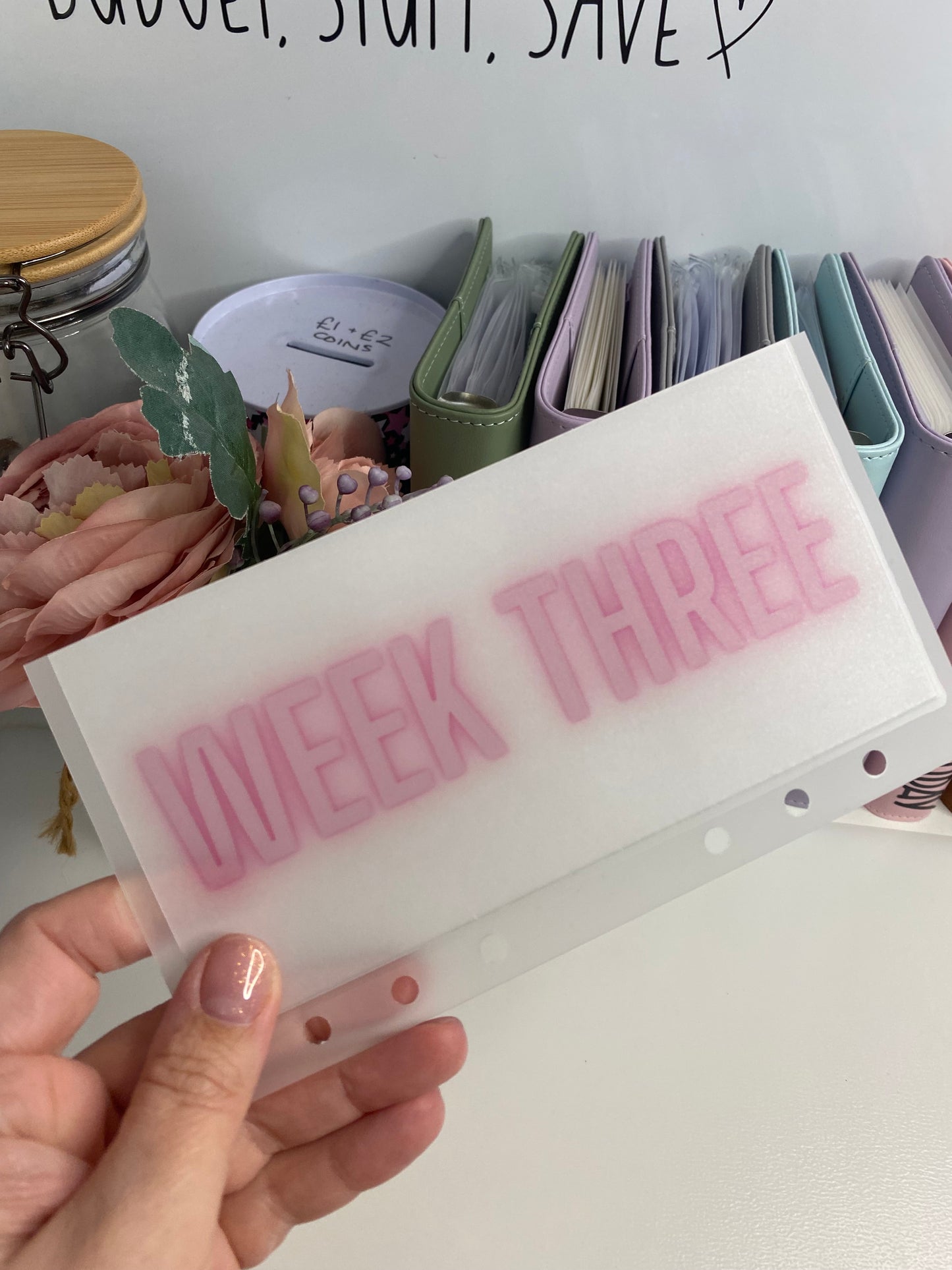 Week 1-5 NEON BOLD Vellum Wallets A6