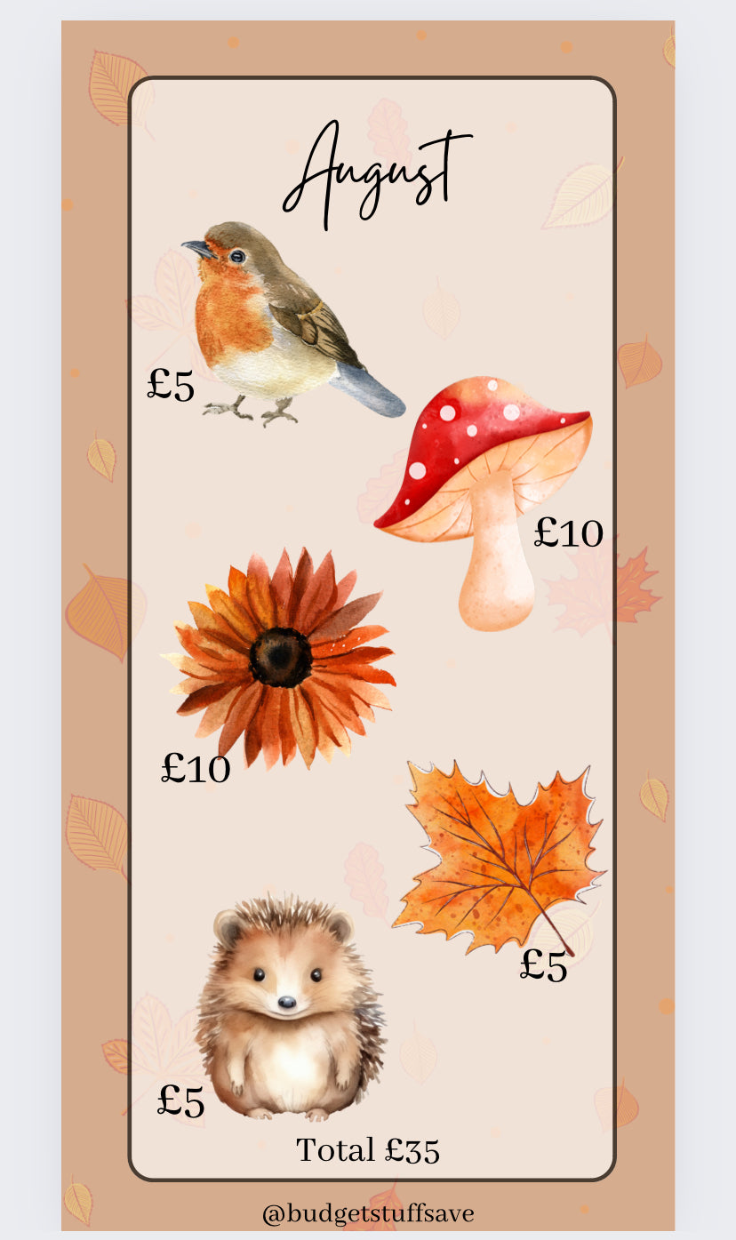 Monthly Savings Bundle, Cash Stuffing