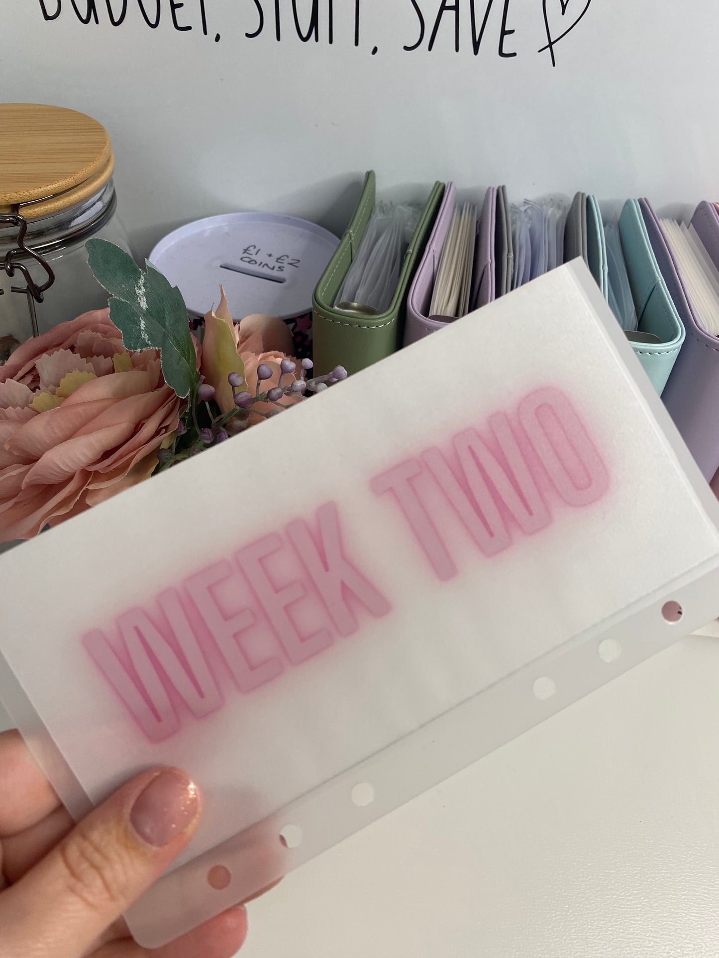 Week 1-5 NEON BOLD Vellum Wallets A6