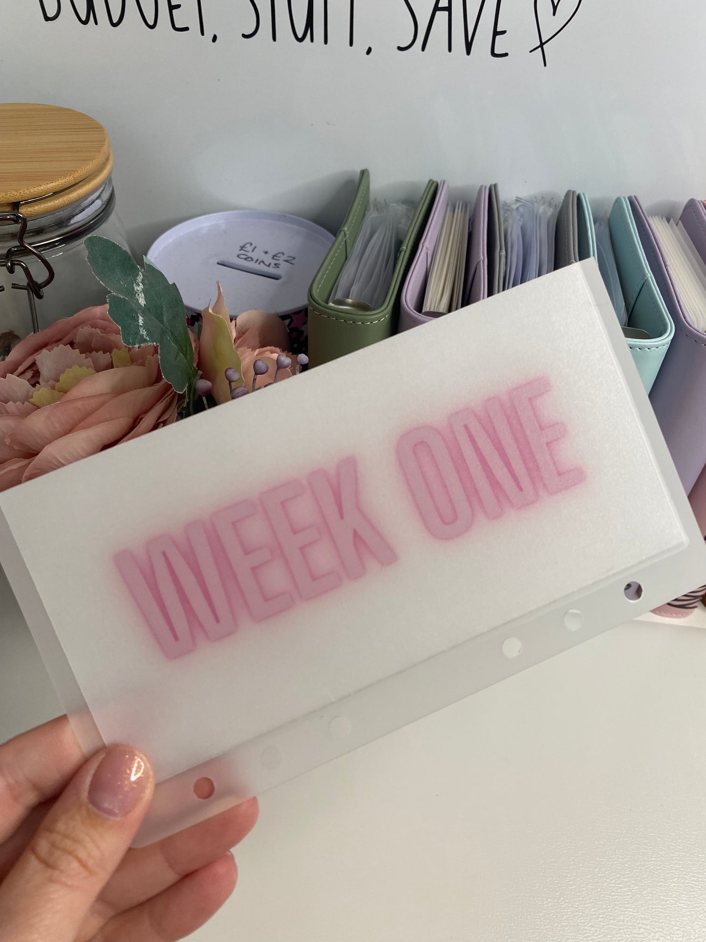 Week 1-5 NEON BOLD Vellum Wallets A6