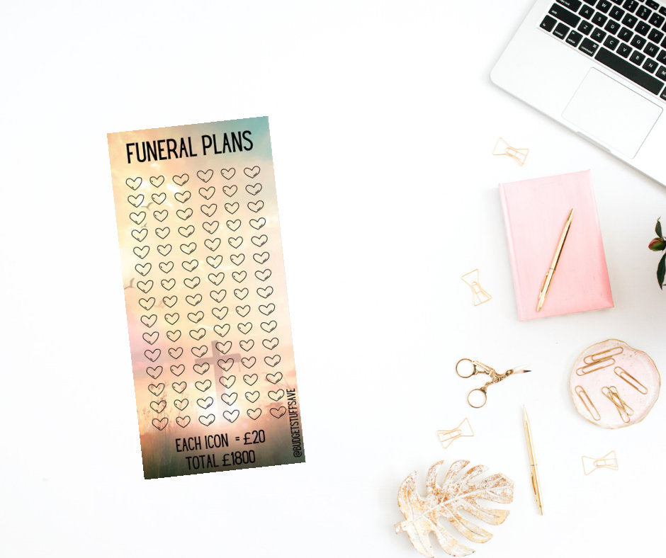 Funeral Savings Tracker, Cash Stuffing