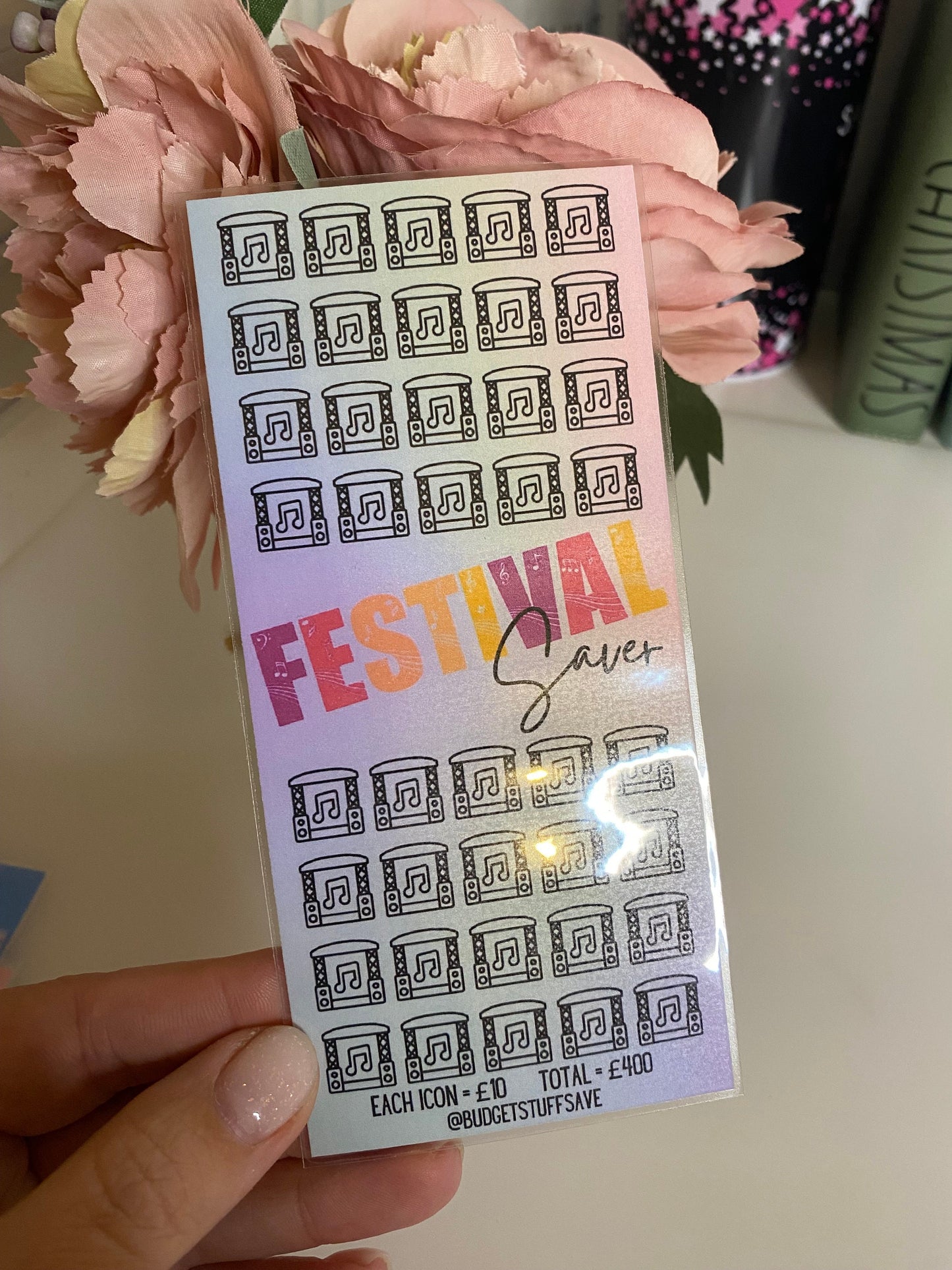 Festival Savings Tracker, Cash Stuffing, Budgeting, Organise, Money, Event, Festival, Music