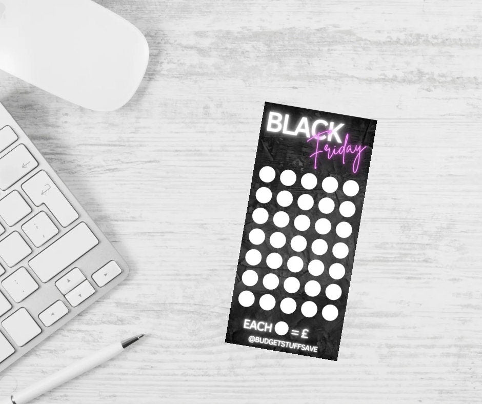Black Friday Savings Tracker, Cash Stuffing, Budgeting, Save, Savings, Organise, Event, Discount