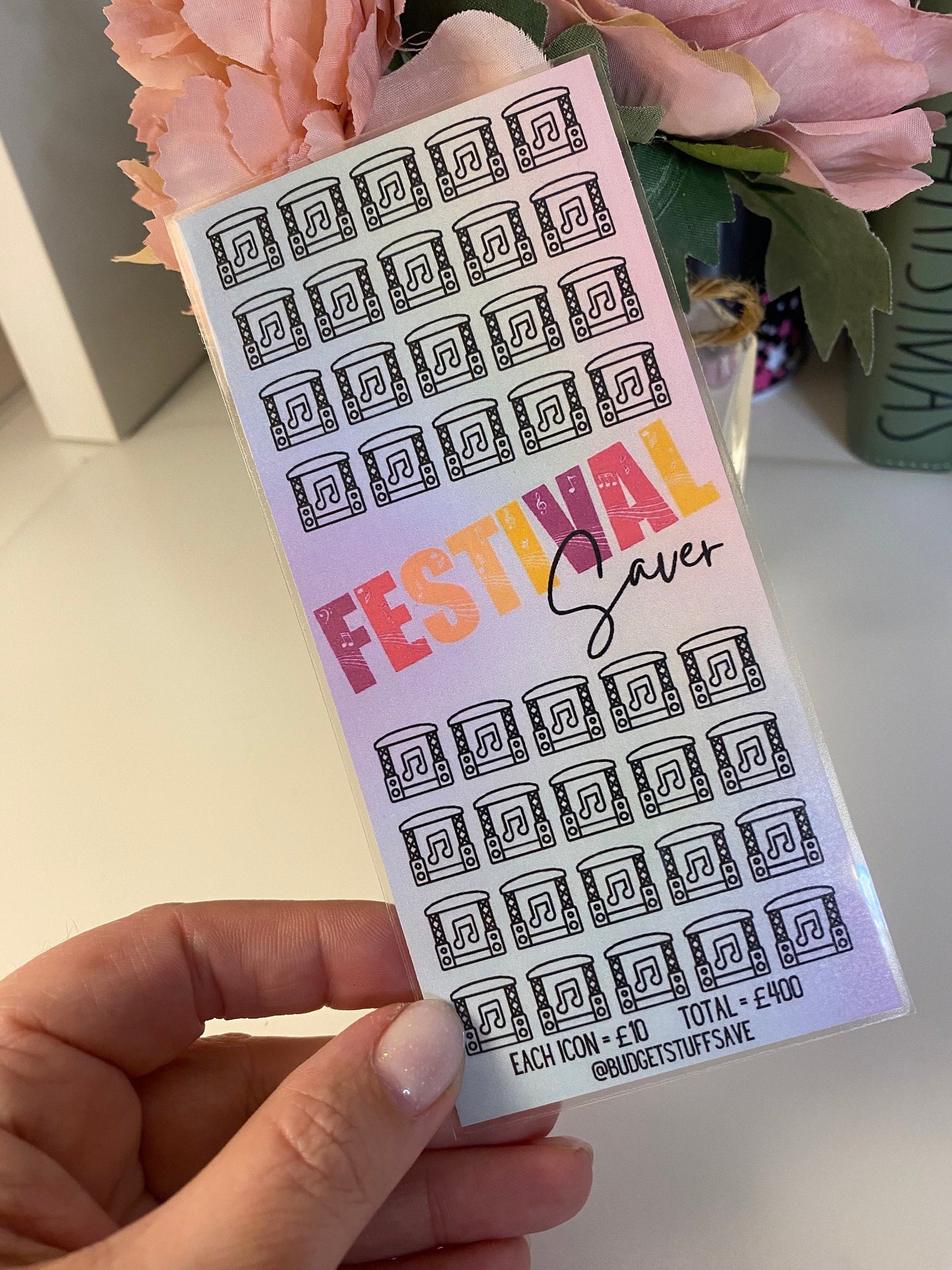 Festival Savings Tracker, Cash Stuffing, Budgeting, Organise, Money, Event, Festival, Music