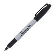 Single Sharpie Pen, Pen, Sharpie, Black-Pen, Marker