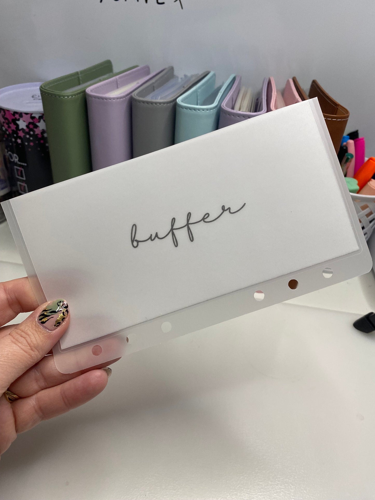 Plain Vellum Wallets (Personalised) Cash Stuffing, Budgeting