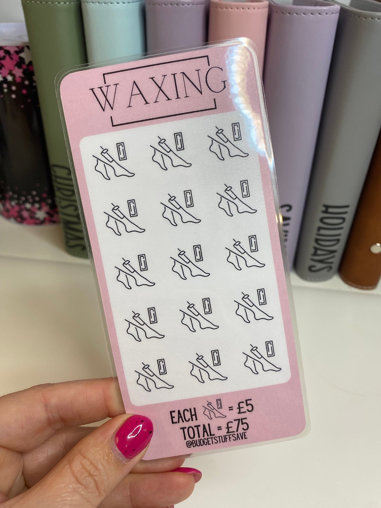 Waxing Savings Tracker, Cash Stuffing, Budget Binder Trackers, Save Money, Cash Envelopes, Budgeting, Money Saving Challenges