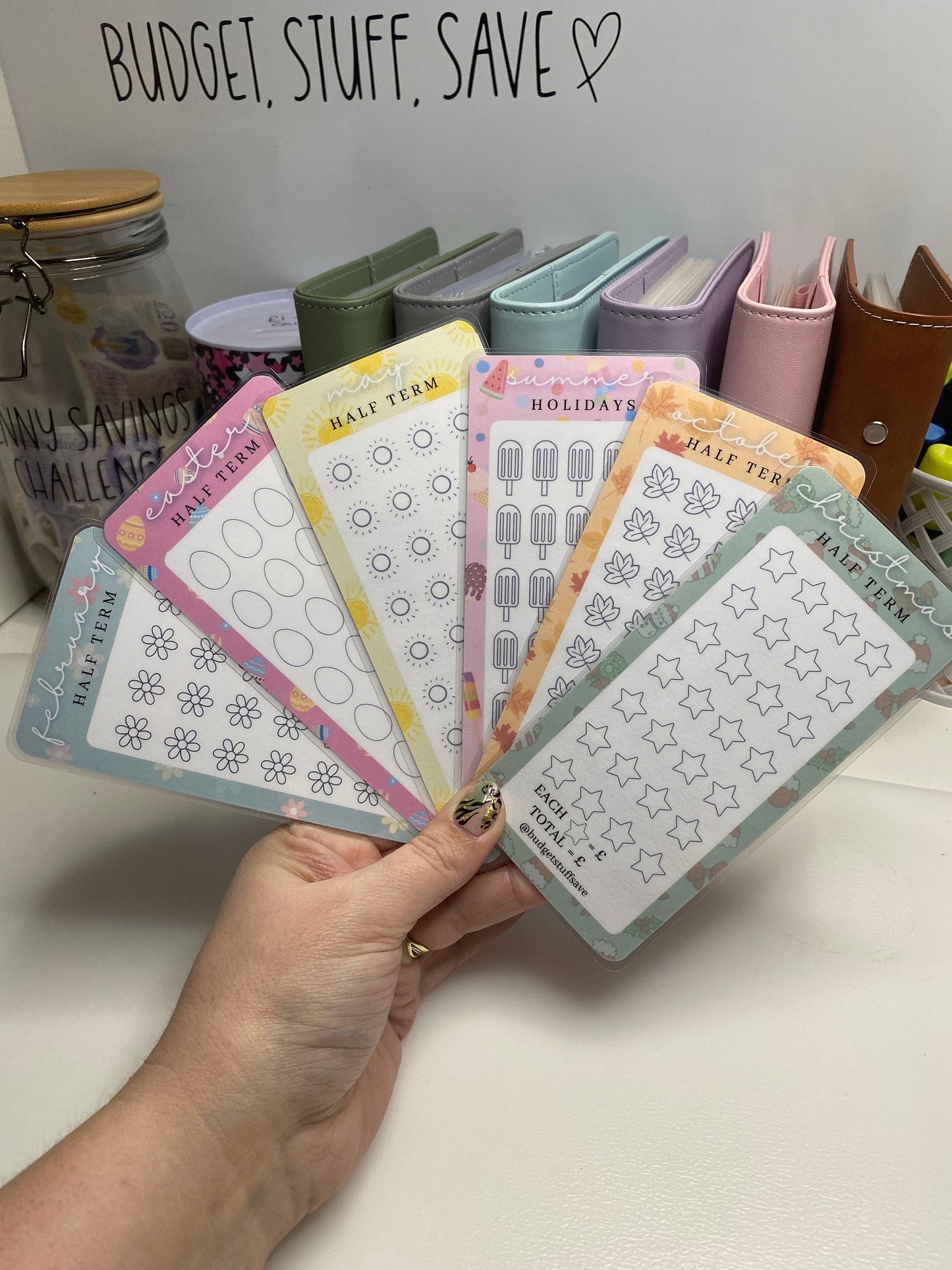 School Holidays Savings Tracker Bundle, Cash Stuffing, Budgeting, Incremental savings, Financial planning, Milestone tracker