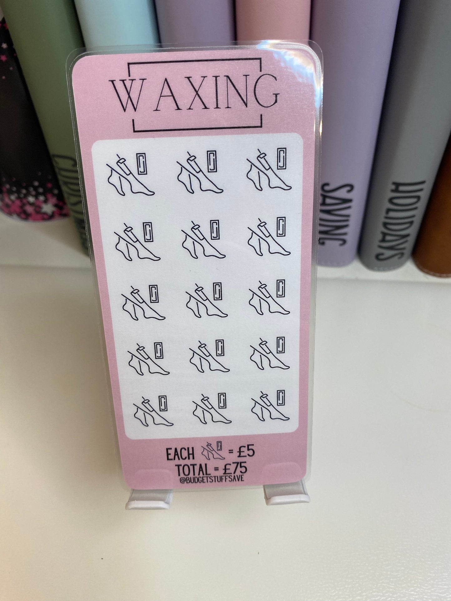 Waxing Savings Tracker, Cash Stuffing, Budget Binder Trackers, Save Money, Cash Envelopes, Budgeting, Money Saving Challenges