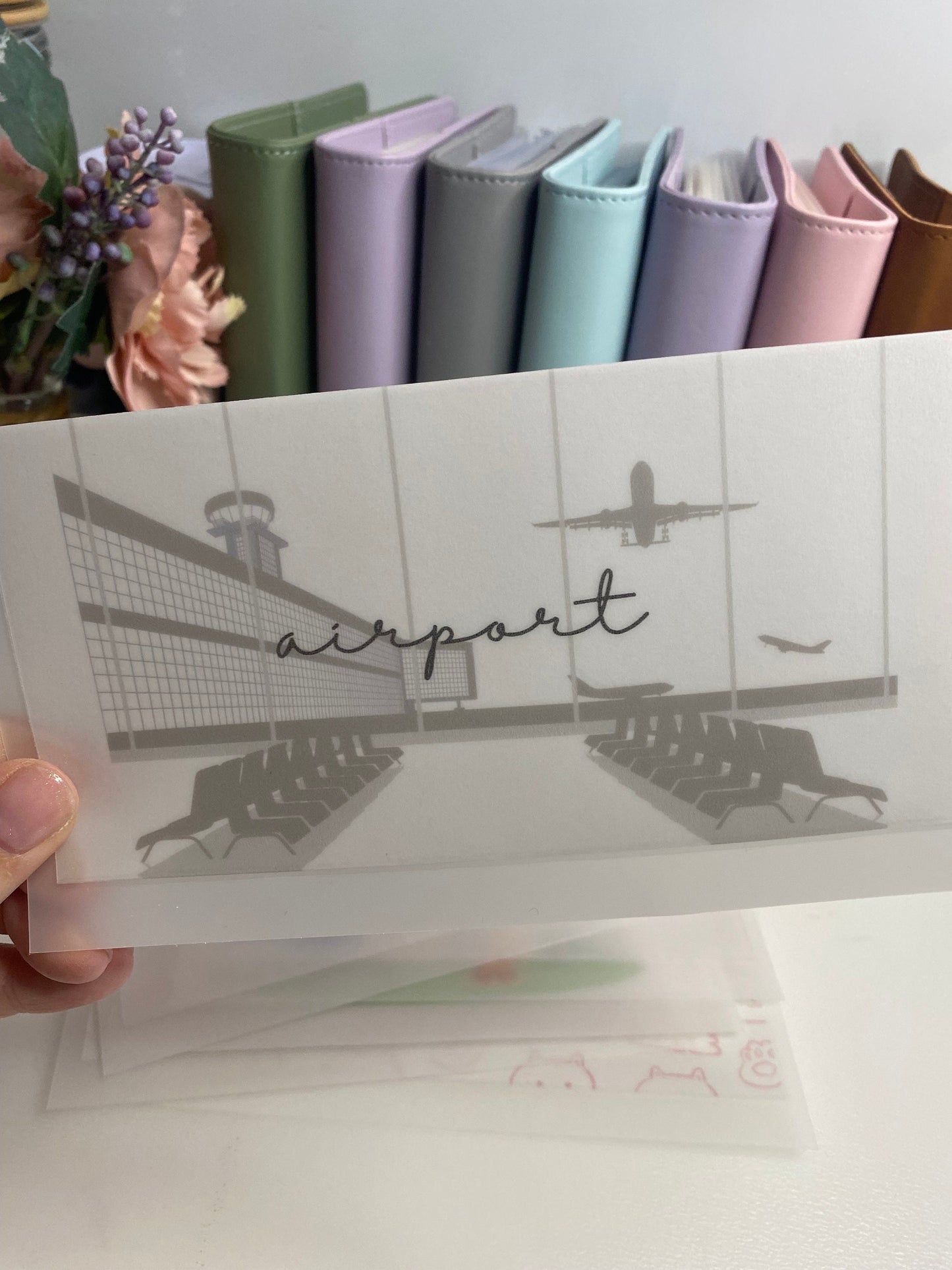 Airport A6 VELLUM Wallet, Cash Stuffing