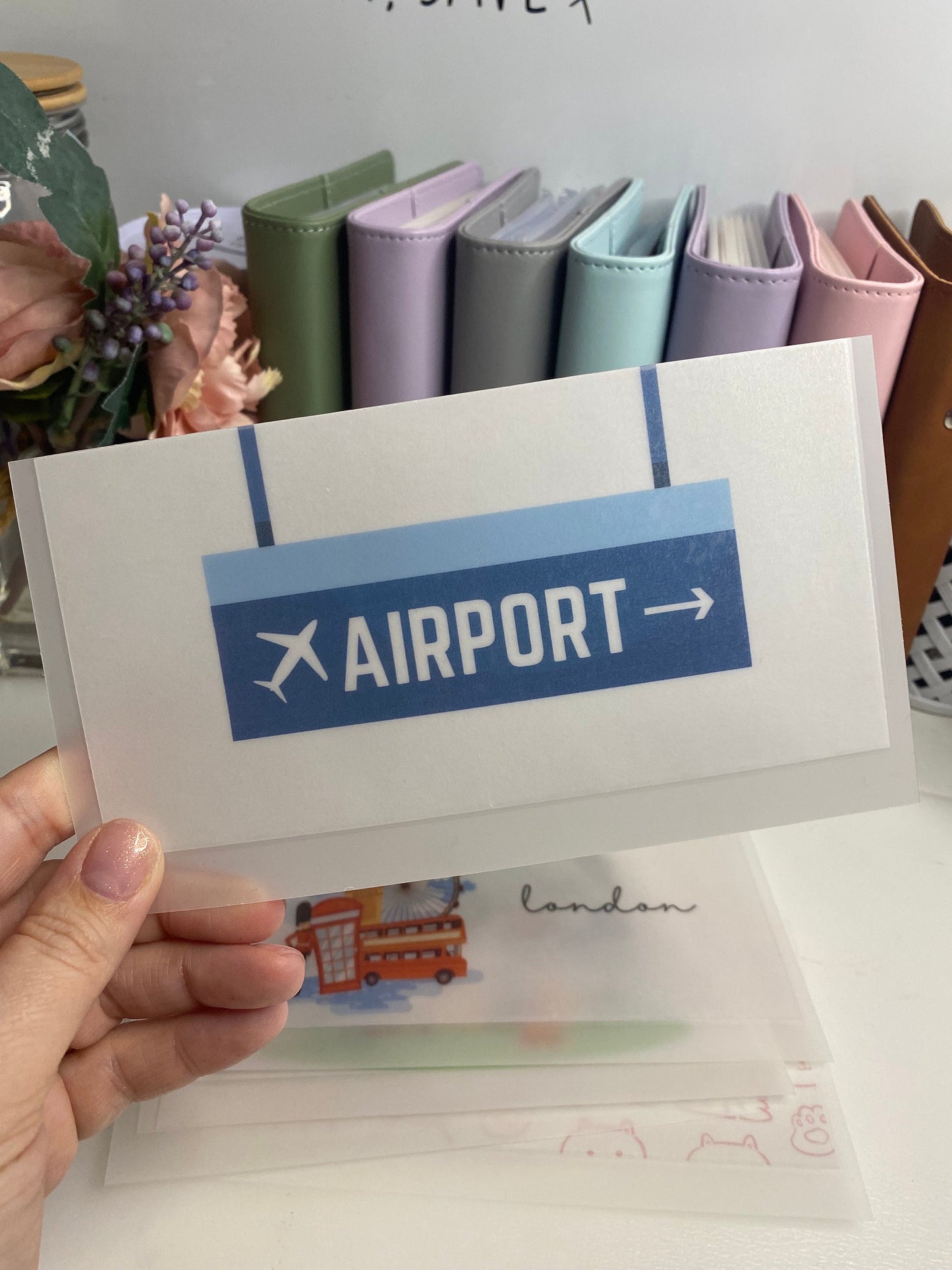 Airport A6 VELLUM Wallet, Cash Stuffing
