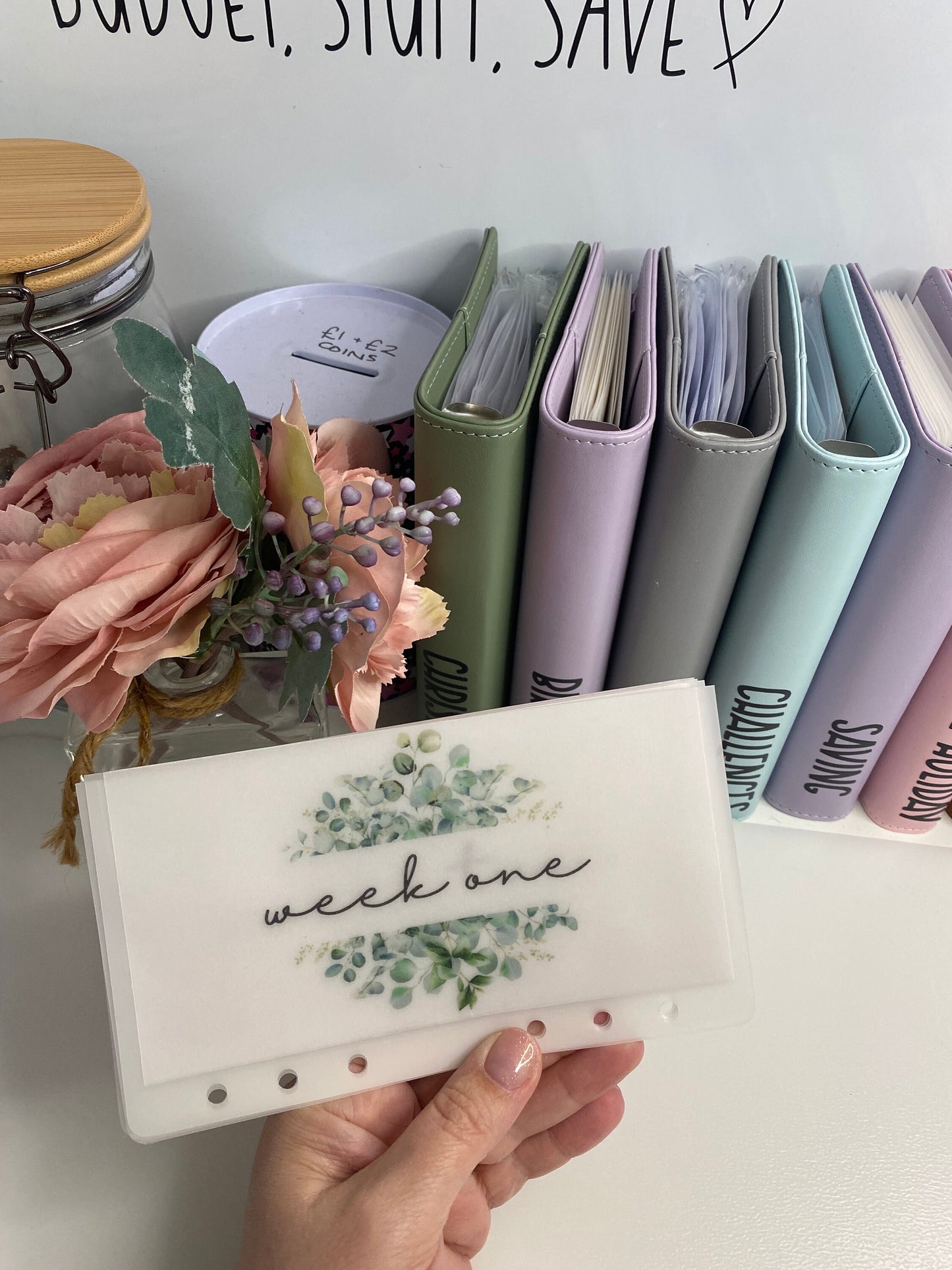 Week 1-5 Leafy Green themed Vellum Wallets