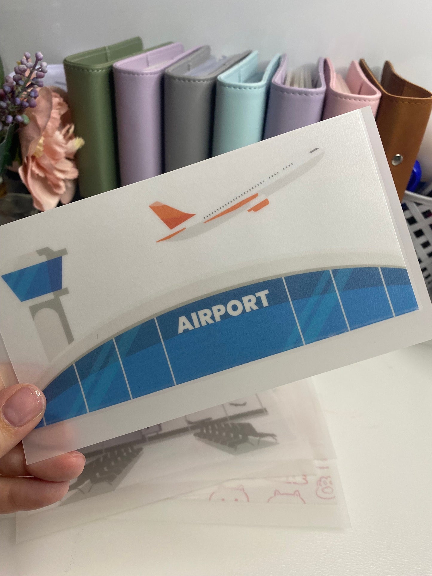 Airport A6 VELLUM Wallet, Cash Stuffing