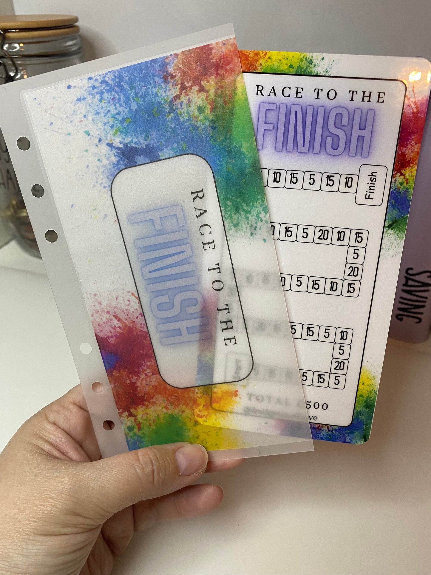 Race to the finish Tracker and wallet , Cash Stuffing, Budget Binder Trackers, Save Money, Cash Envelopes, Budgeting, Saving Challenges,
