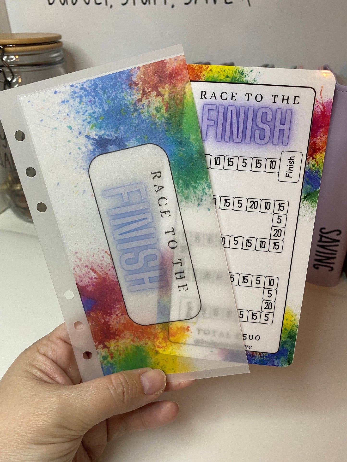 Race to the finish Tracker and wallet , Cash Stuffing, Budget Binder Trackers, Save Money, Cash Envelopes, Budgeting, Saving Challenges,