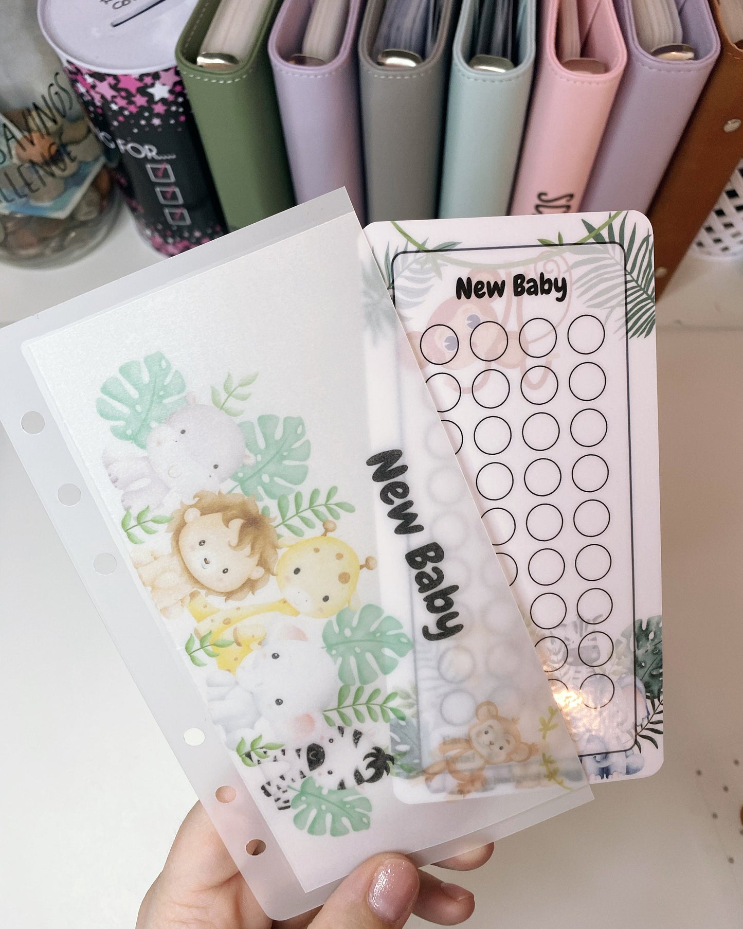 New Baby Savings Tracker and Vellum Wallet