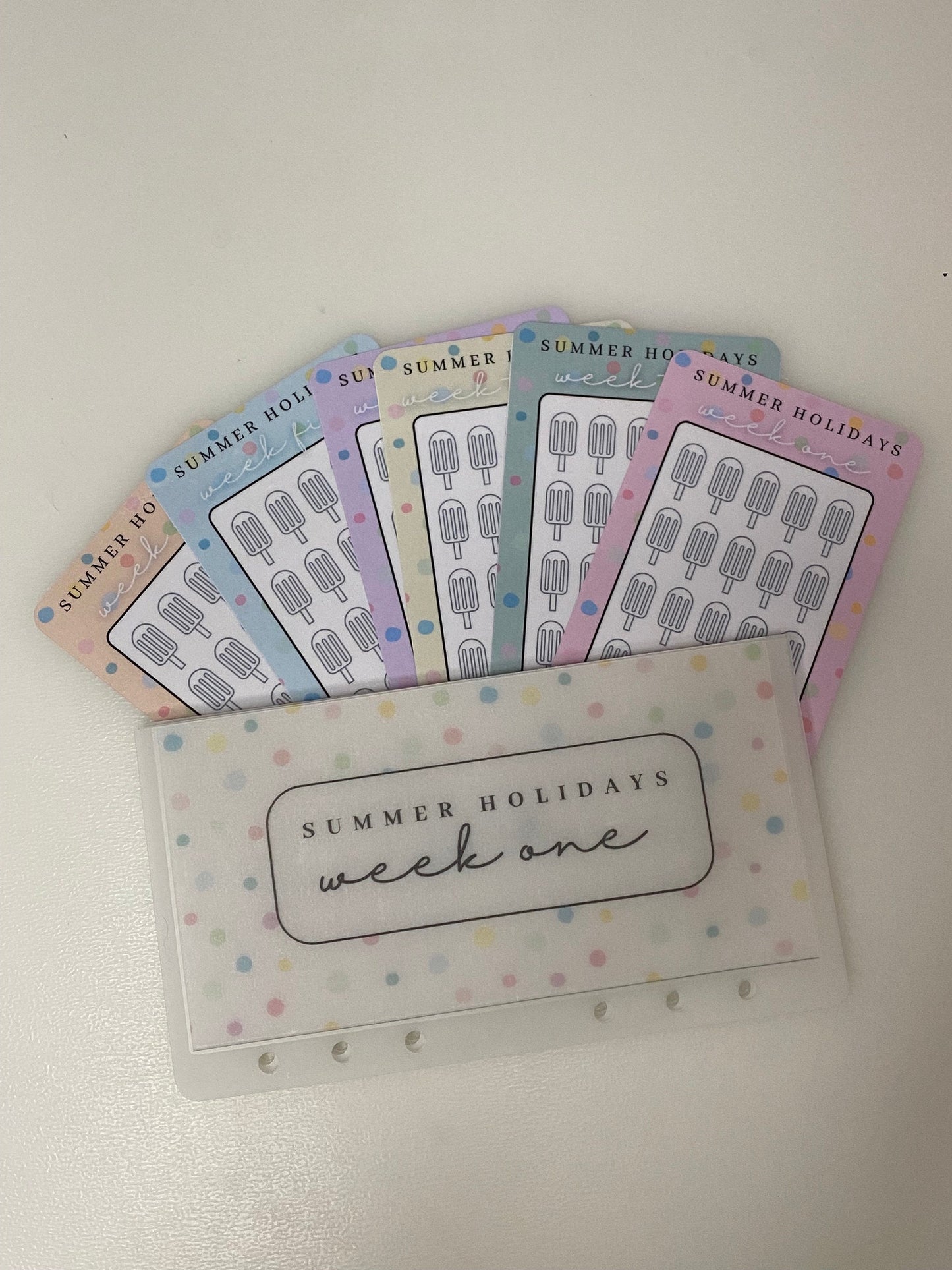 Week 1-6 Summer Holidays Trackers and Wallets