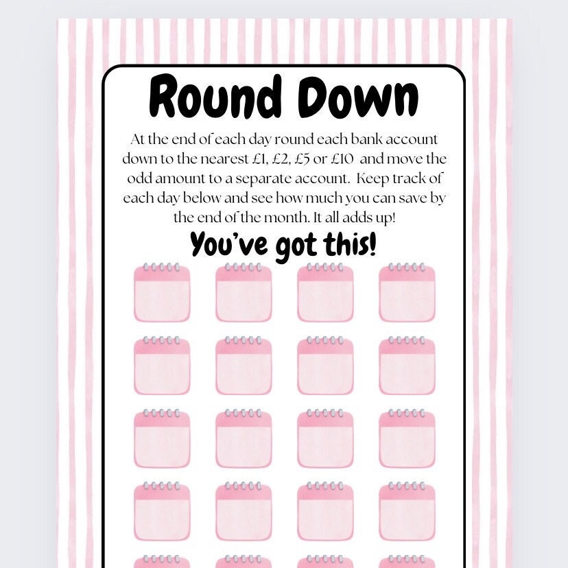 Round Down Challenge, Cash Stuffing