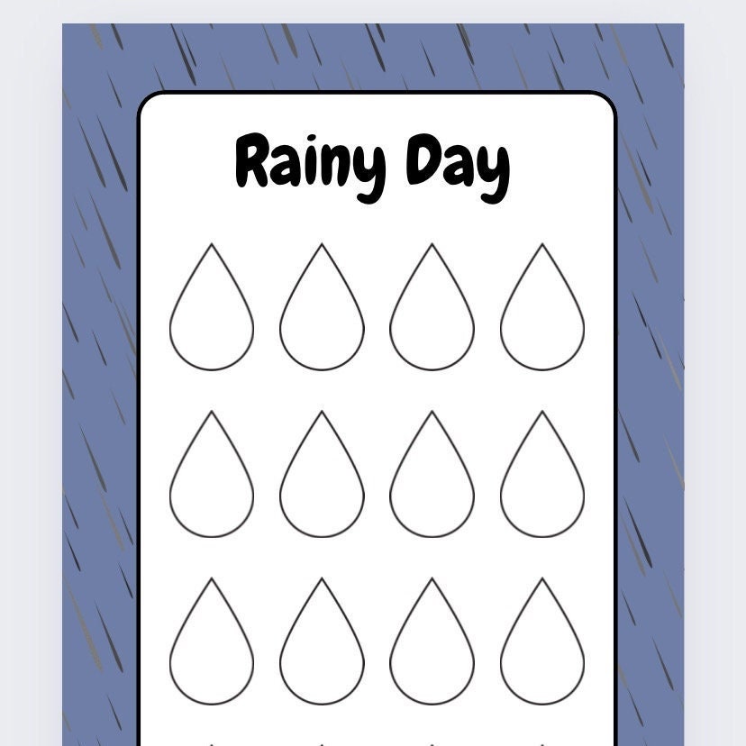 Rainy Day Savings Tracker, cash Stuffing, Budgeting, Rainy, Save, Money, Organise, Activity, Challenge