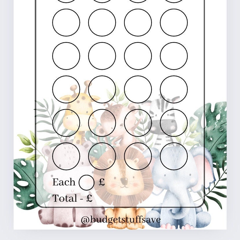 New Baby Savings Tracker and Vellum Wallet