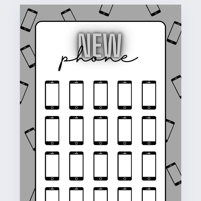 New Phone Savings Tracker, Cash stuffing, Budgeting