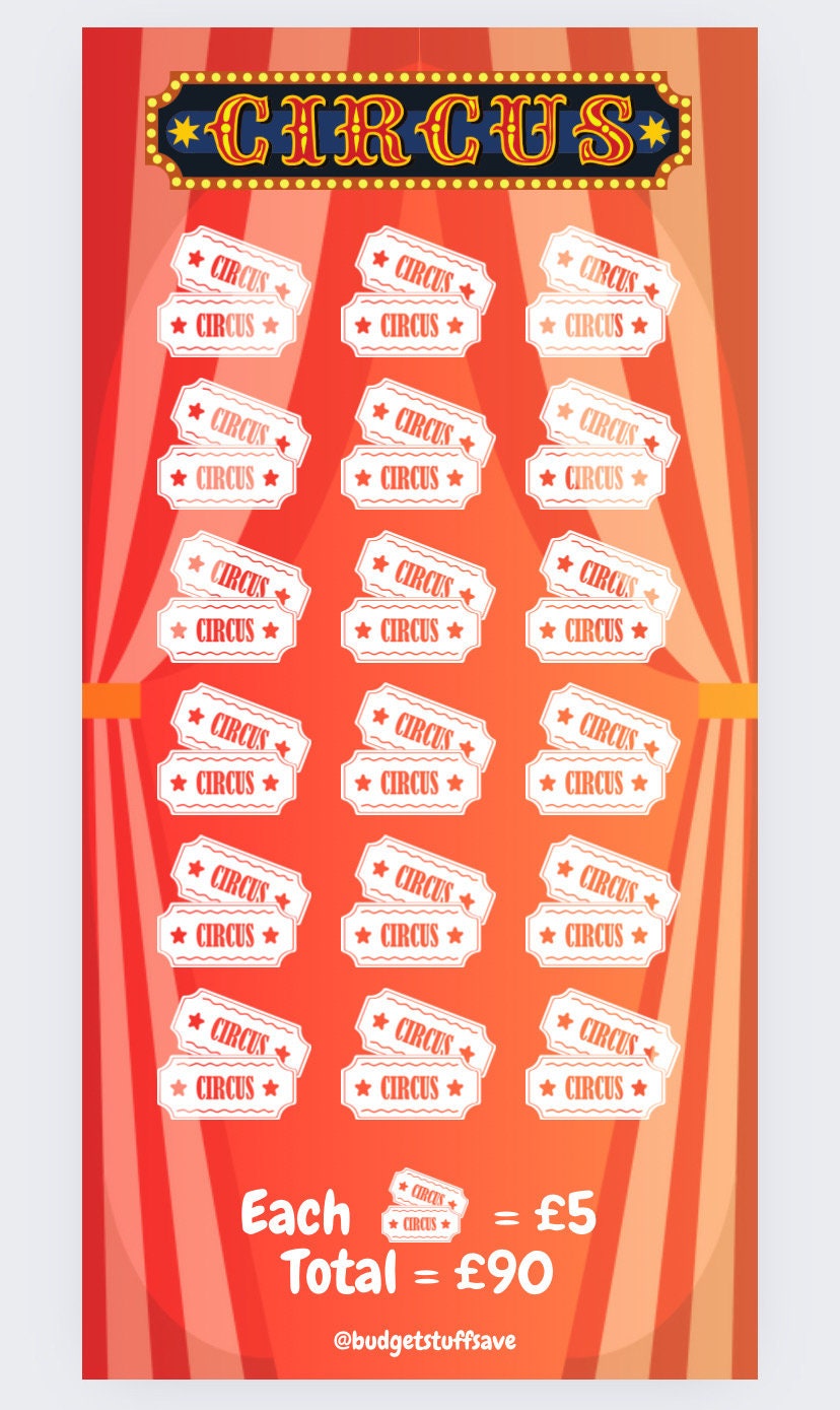 Circus Tracker and Vellum Wallet, Cash Stuffing, Budgeting
