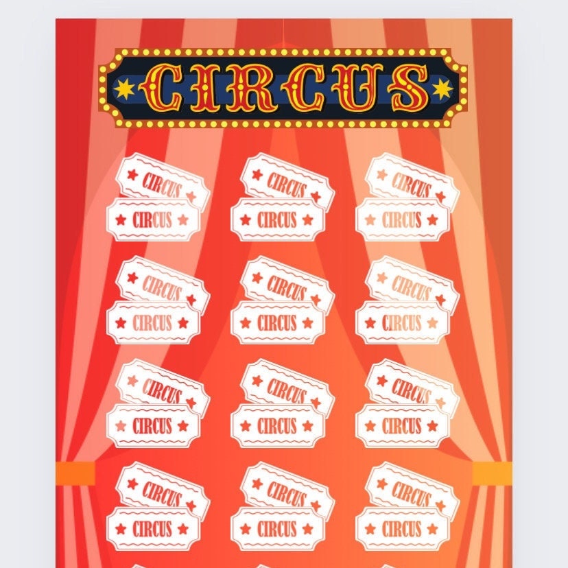 Circus Tracker and Vellum Wallet, Cash Stuffing, Budgeting