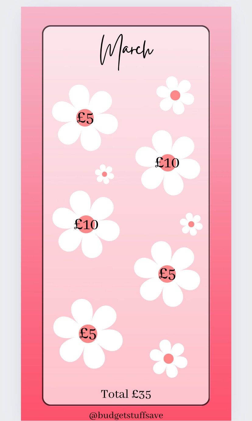 Monthly Savings Trackers, Set of 12, Jan-Dec, cash Stuffing, Budgeting, A6 binder, Save money, Envelope method, Budget, Challenge