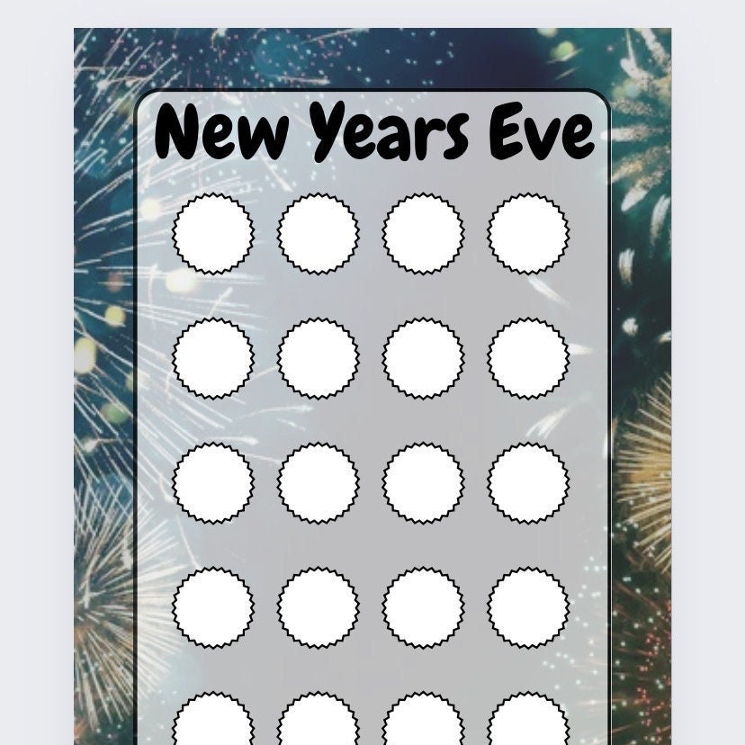 New Year themed Savings Tracker, cash Stuffing, Budgeting, A6 binder, Save money, Envelope method, Budget, Challenge