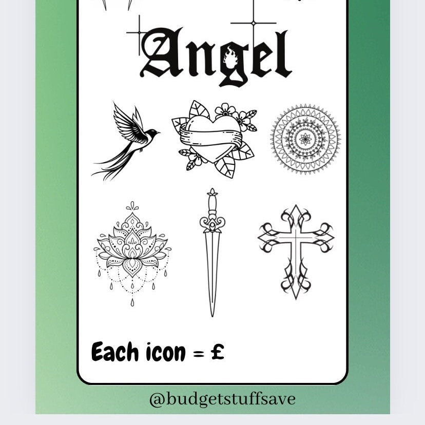 Tattoo Savings Tracker, cash Stuffing, Budgeting, A6 binder, Save money, Envelope method, Budget, Challenge
