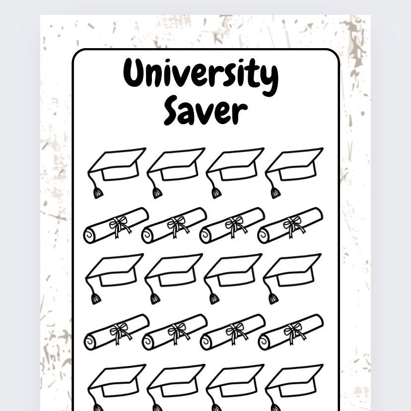 University Savings Tracker, cash Stuffing, Budgeting, A6 binder, Save money, Envelope method, Budget, Challenge
