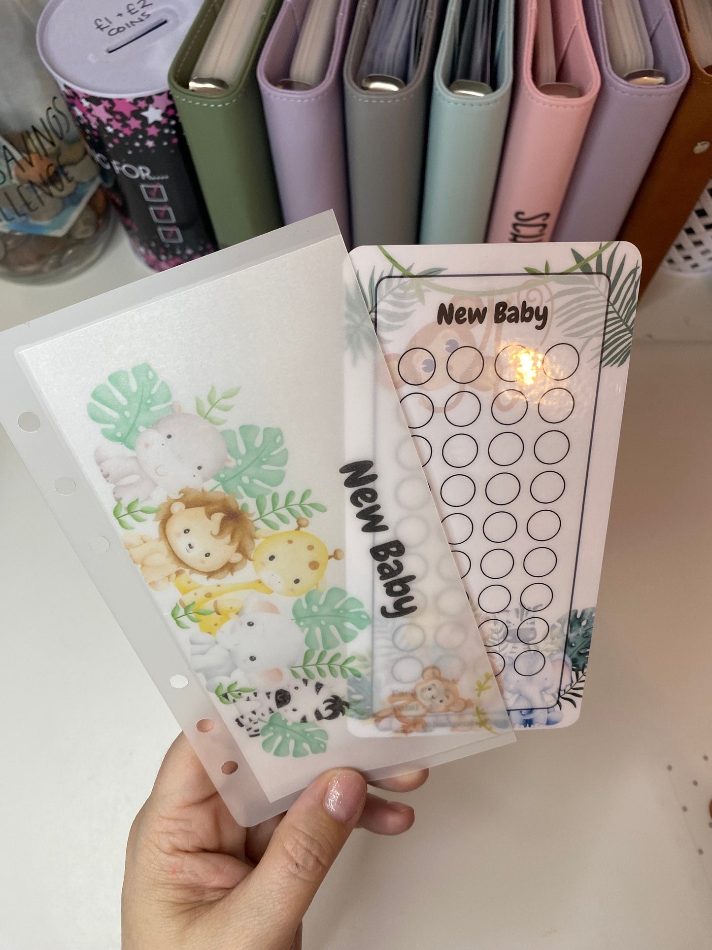 New Baby Savings Tracker and Vellum Wallet
