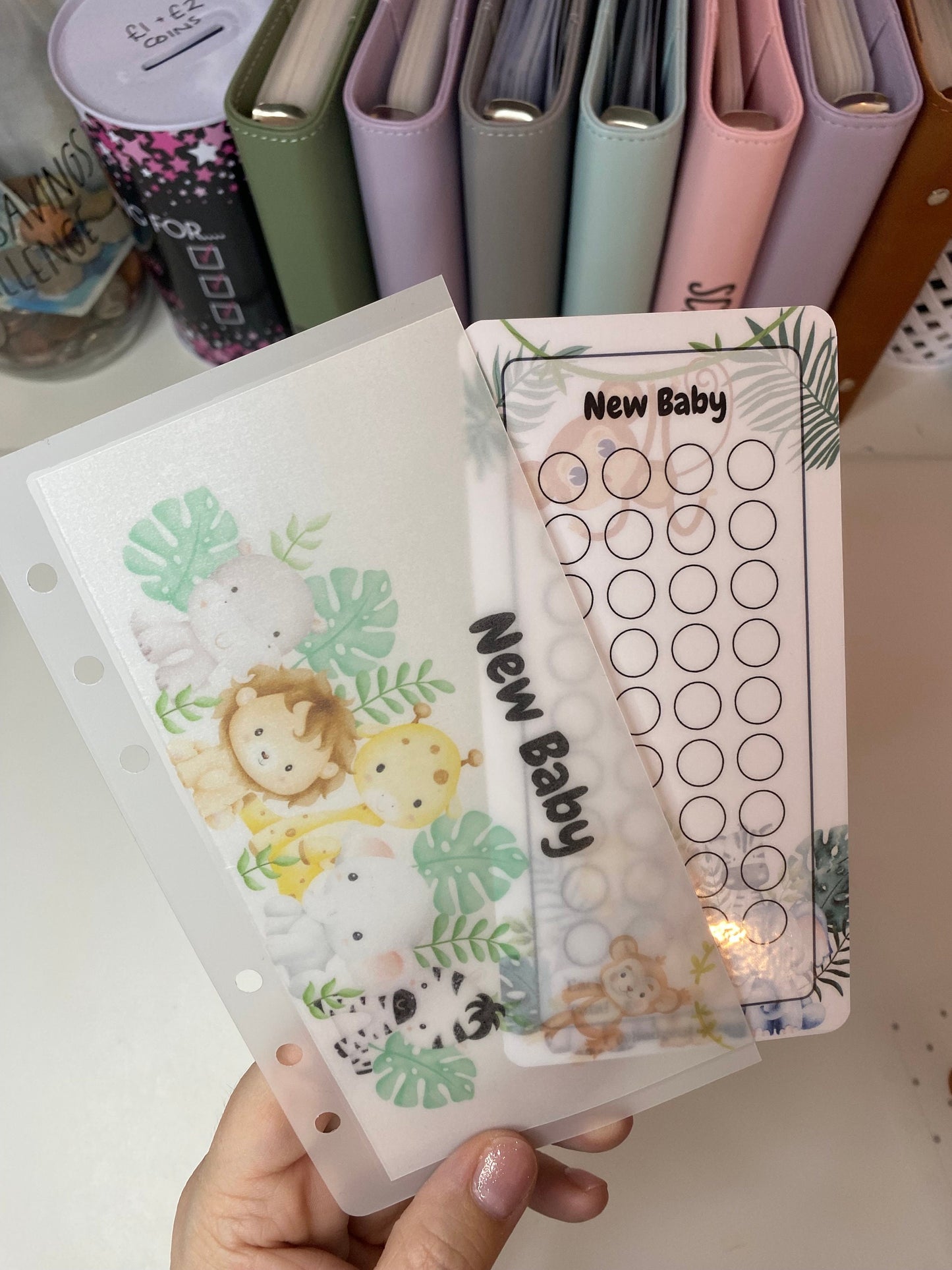 New Baby Savings Tracker and Vellum Wallet