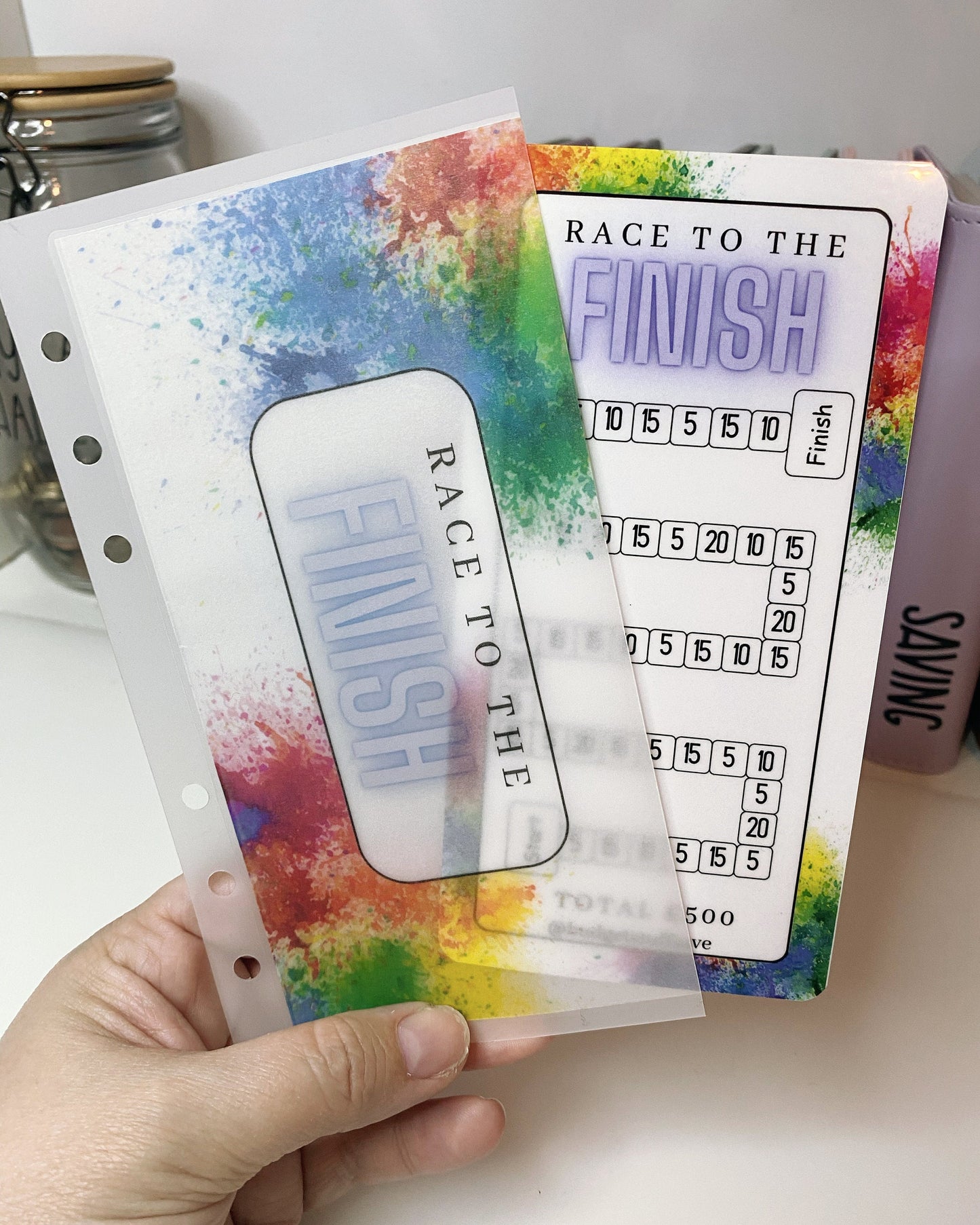 Race to the finish Tracker and wallet , Cash Stuffing, Budget Binder Trackers, Save Money, Cash Envelopes, Budgeting, Saving Challenges,