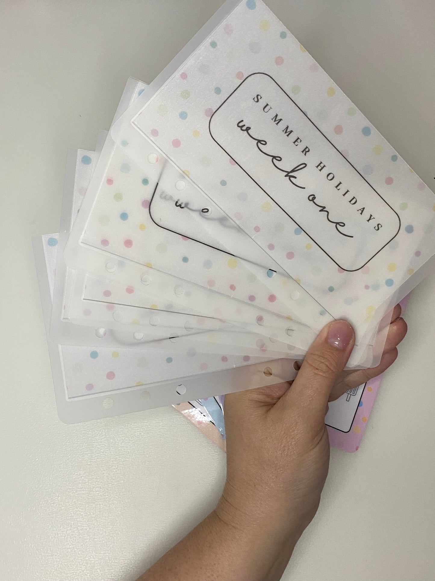 Week 1-6 Summer Holidays Trackers and Wallets