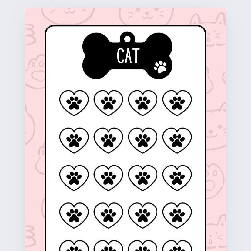 Cat Savings Tracker, Cash Stuffing, Budgeting, Pink/Blue, Cat, Pet, Saver, Tracker, Organise