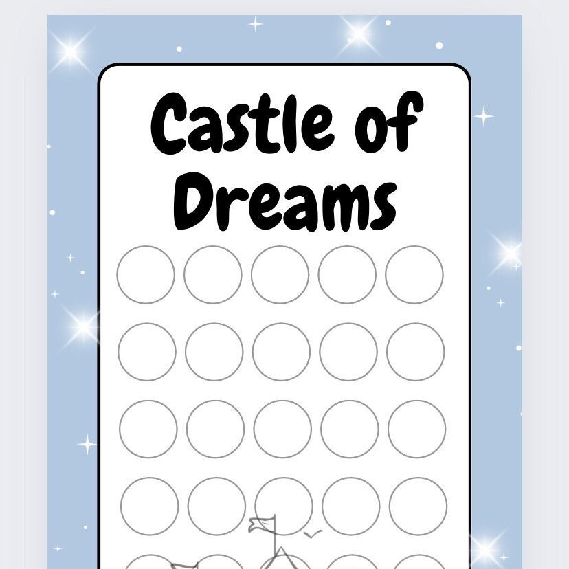 Castle of Dreams Savings Tracker and wallet, cash Stuffing, Budgeting, A6 binder, Save money, Envelope method, Budget, Challenge