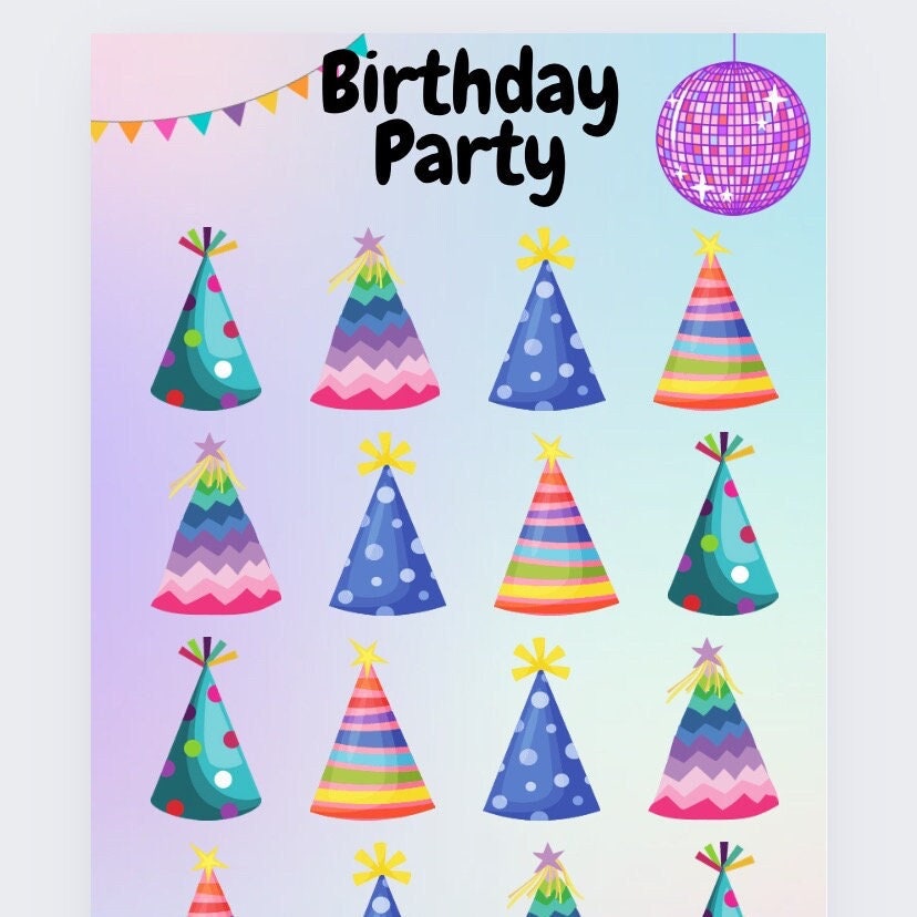 Birthday Party Savings Tracker, cash Stuffing, Budgeting, A6 binder, Save money, Envelope method, Budget, Challenge
