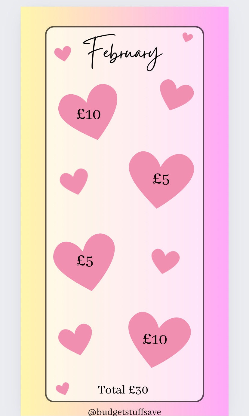 Monthly Savings Trackers, Set of 12, Jan-Dec, cash Stuffing, Budgeting, A6 binder, Save money, Envelope method, Budget, Challenge