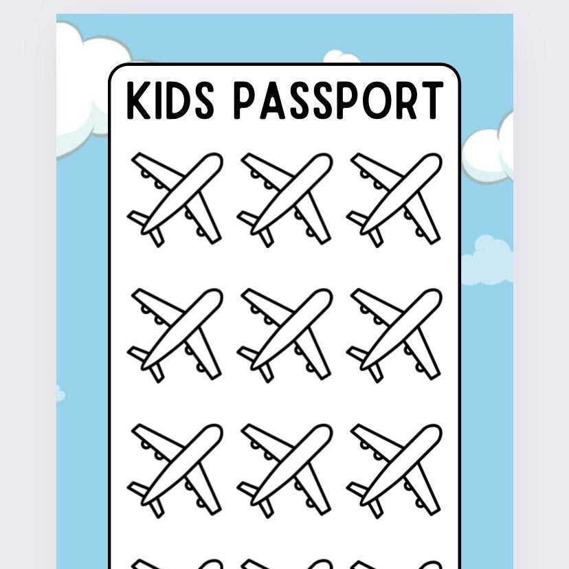 Passport Adult/Kids Savings Tracker, Cash Stuffing, Budgeting Adult and Children’s option