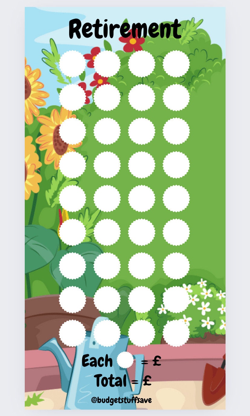 Retirement Savings Tracker, cash Stuffing, Budgeting, A6 binder, Save money, Envelope method, Budget, Challenge