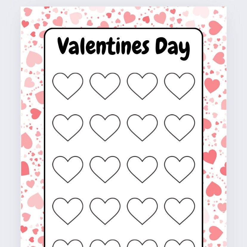 Valentines Day Savings Tracker, cash Stuffing, Budgeting, A6 binder, Save money, Envelope method, Budget, Challenge