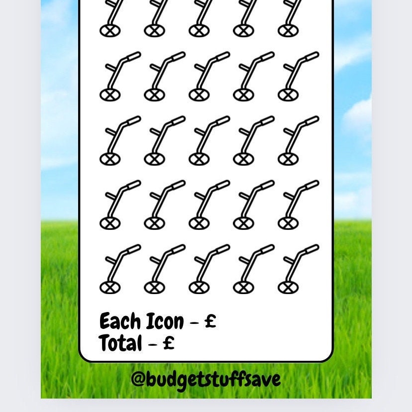 Metal Detector themed Savings Tracker, cash Stuffing, Budgeting, A6 binder, Save money, Envelope method, Budget, Challenge
