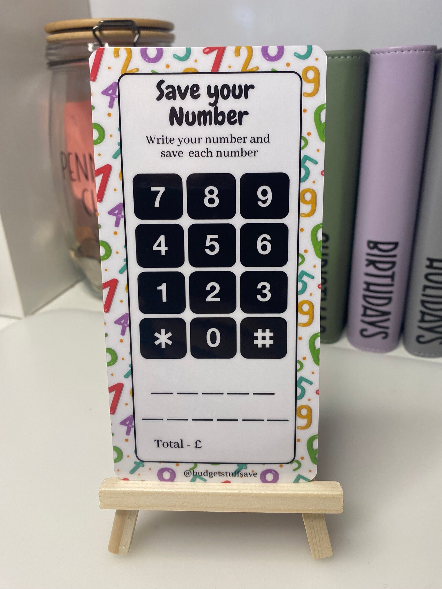 Save your number Savings Tracker, cash Stuffing, Budgeting, A6 binder, Save money, Envelope method, Budget, Challenge