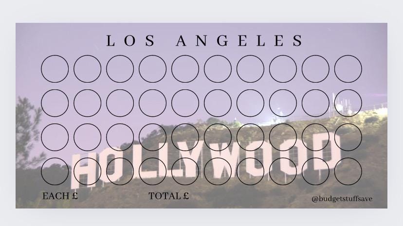 A6 Los Angeles Vellum Wallet, zip wallet and tracker for Cash Stuffing, Budgeting, Wallets, Save, Cash, Organise