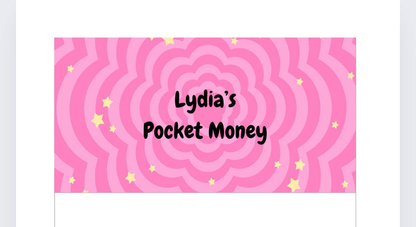 Pocket money vellum Wallet, Cash Stuffing, Budgeting