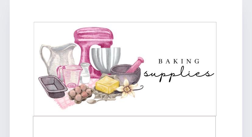 Baking supplies Savings Tracker and wallet, cash Stuffing, Budgeting, A6 binder, Save money, Envelope method, Budget, Challenge