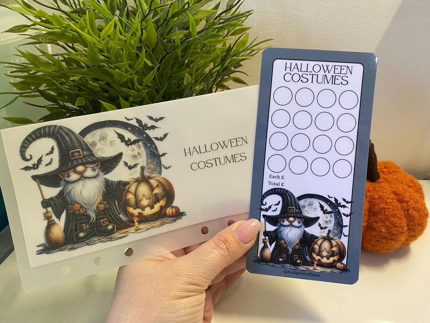 Halloween Gonk Collection, Trackers, Vellum Wallet and zip wallets, tracker for Cash Stuffing, Budgeting, Wallets, Save, Cash, Organise