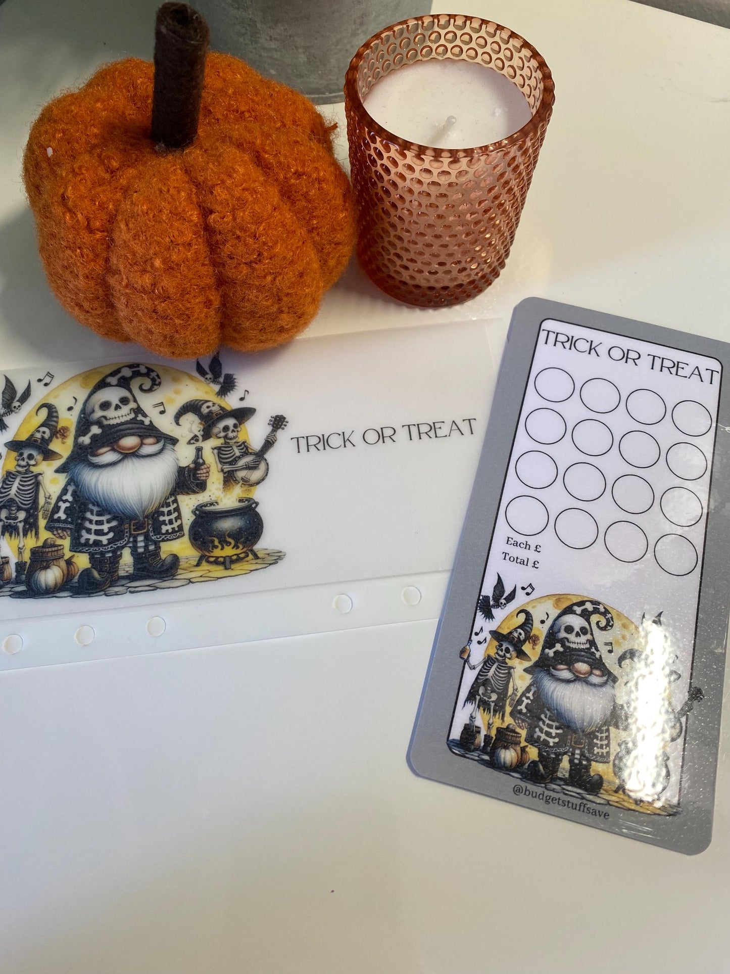 Trick or Treat Vellum Wallet and tracker for Cash Stuffing, Budgeting, Wallets, Save, Cash, Organise